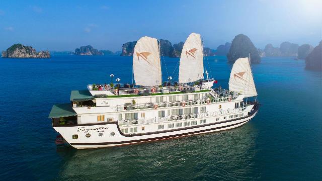 DU THUYỀN SIGNATURE 5* HALONG  2 NGÀY/1 ĐÊM